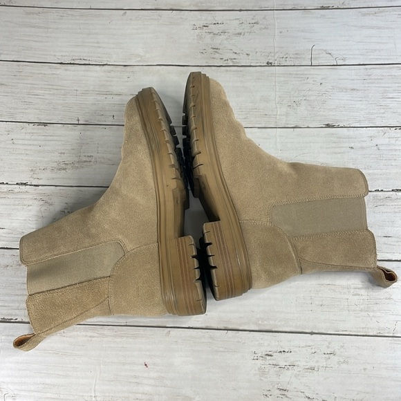 Lucky Brand Suede Chunky Lug Sole Chelsea Boot - Picture 5 of 10